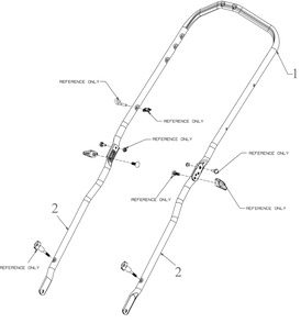 Handle Diagram and Parts List for SC500K (12AVP2KL710)(2023) Cub Cadet Lawn Mower
